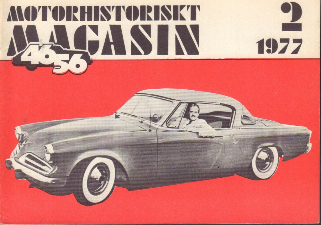 Motorhistoriskt Magasin Swedish Car Magazine 2 1977 Studebaker 1950 040317nonDBE
