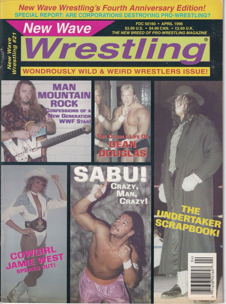 New Wave Wrestling Undertaker Sabu Dean Douglas April 1996 031919nonr