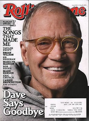 Rolling Stone May 21 2015 David Letterman, Bob Seger w/ML EX 010616DBE