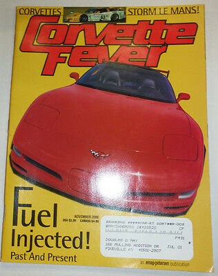 Corvette Fever Magazine Storm Le Mans & Fuel Injected November 2000 022715r