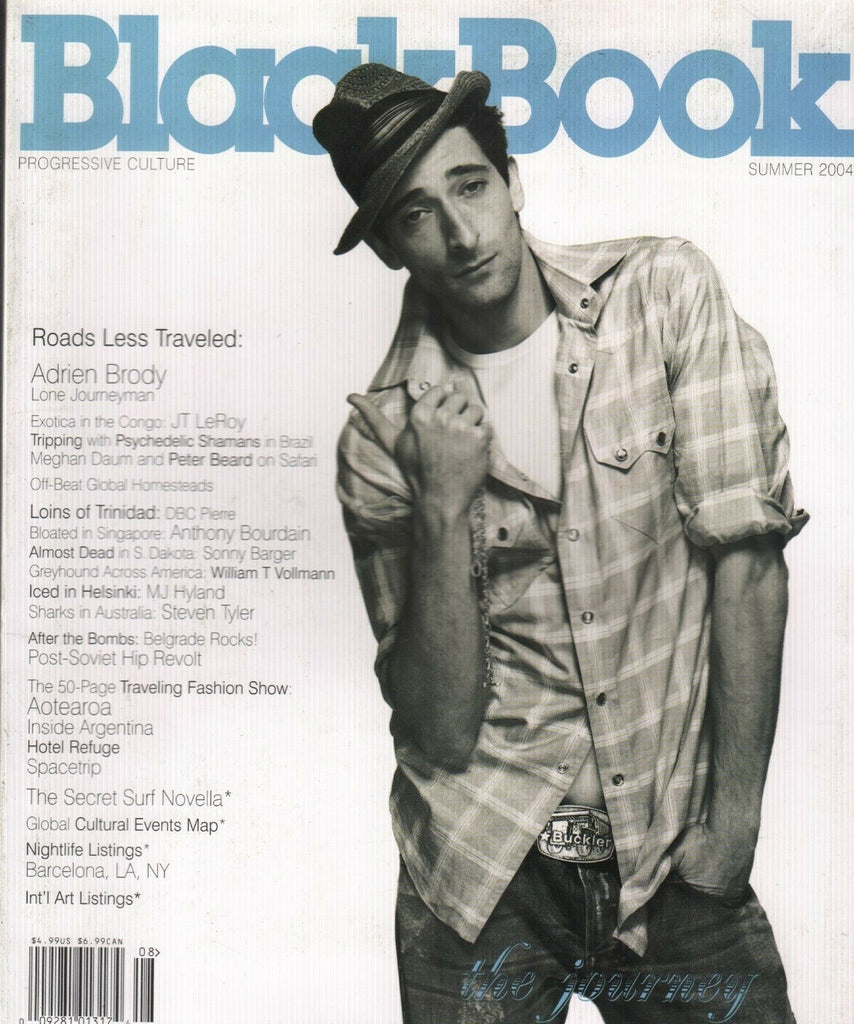 Black Book Magazine Summer 2004 Adrien Brody JT LeRoy 101619AME3