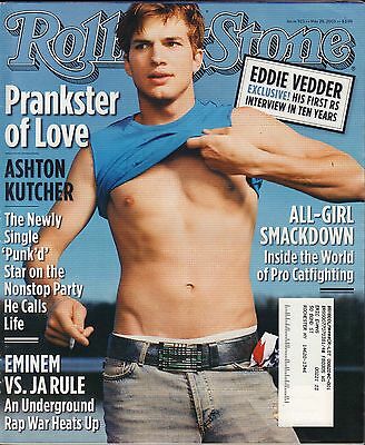 Rolling Stone May 29 2003 Ashton Kutcher, Eminem, Eddie Vedder w/ML VG 082916DBE