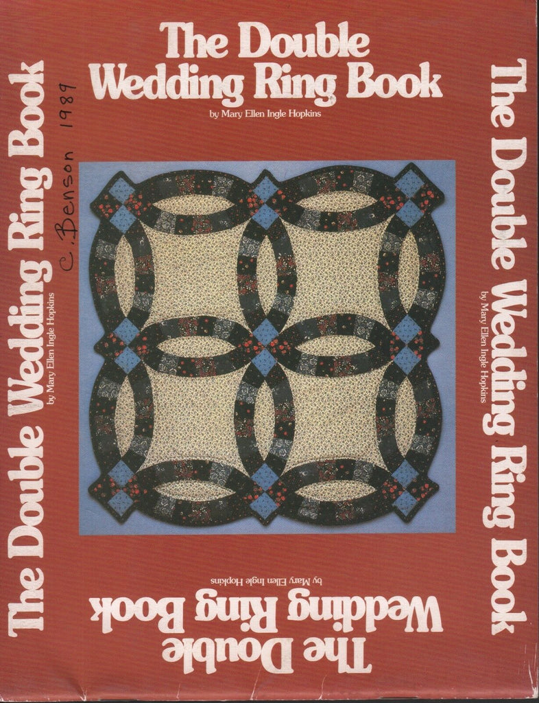 The Double Wedding Ring Book Mary Ellen Ingle Hopkins C.Benson 1989 080818DBE