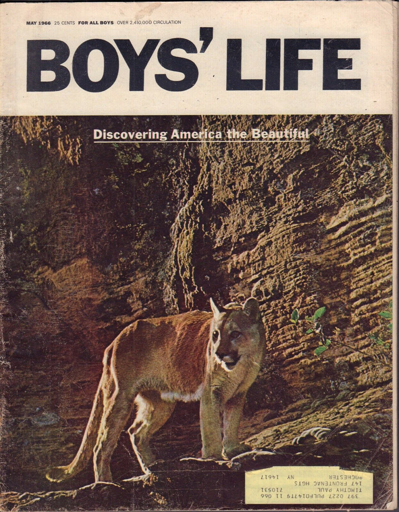 Boy's Life May 1966 Discovering America The Beautiful w/ML 011617DBE