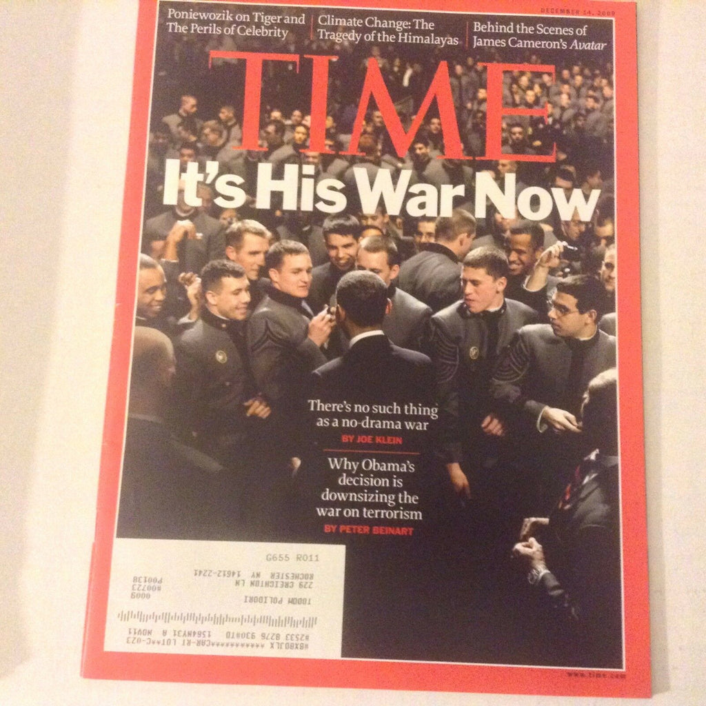 Time Magazine Barrack Obama Downsizing Terrorism December 14, 2009 060317nonrh