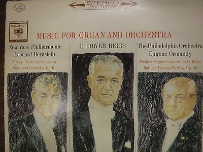 Music for Organ and Orchestra Bernstein, Biggs, Ormandy33RPM 012716 TLJ