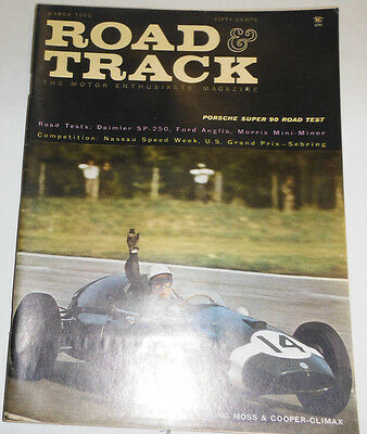 Road & Track Magazine Porsche Super 90 Road Test March 1960 NO ML 091214R