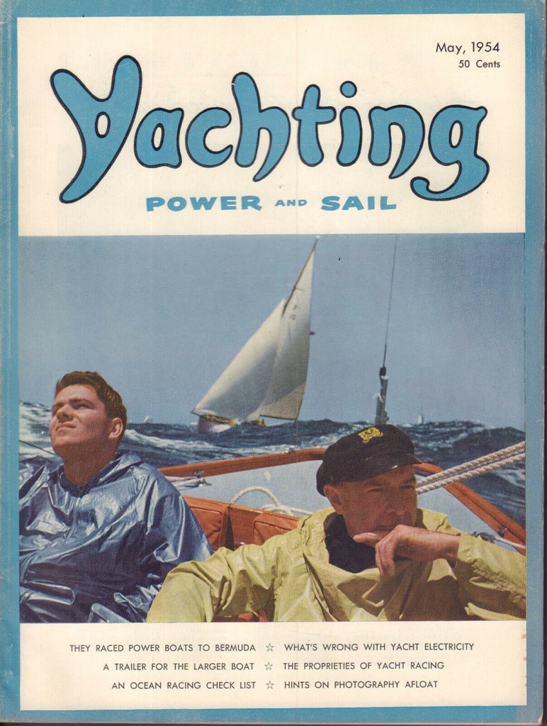 Yachting May 1954 Race Power Boats, Yacht Racing 042017nonDBE