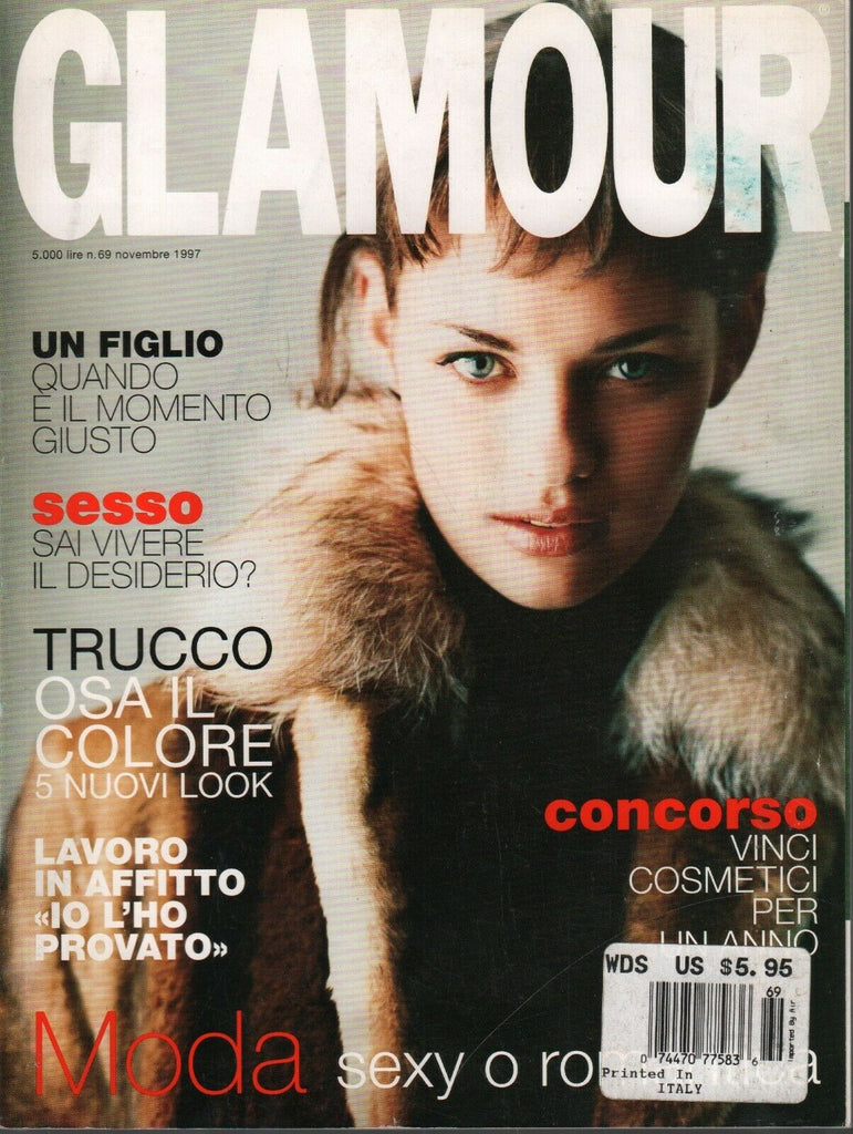 Glamour Italian Fashion Magazine November 1997 Sarah Spraker 022620AME2