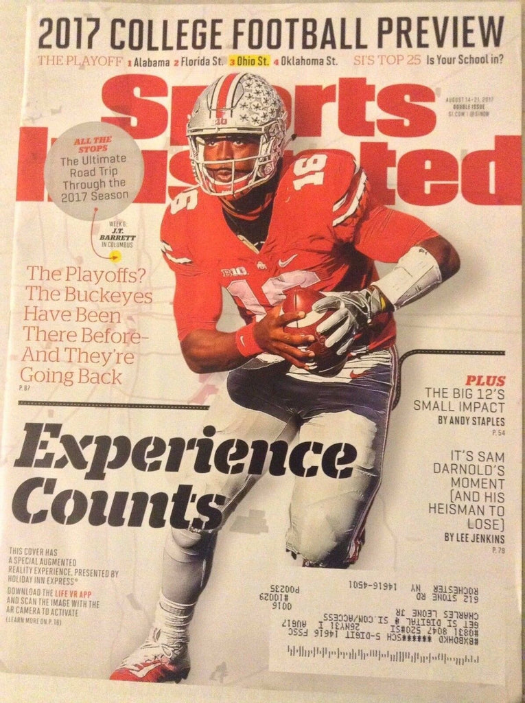 Sports Illustrated Magazine College J.T. Barrett August 21, 2017 081417nonrh2
