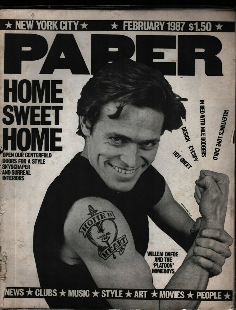 NYC Paper Magazine February 1987 Willem Dafoe Henny Garfunkel 021821ame2