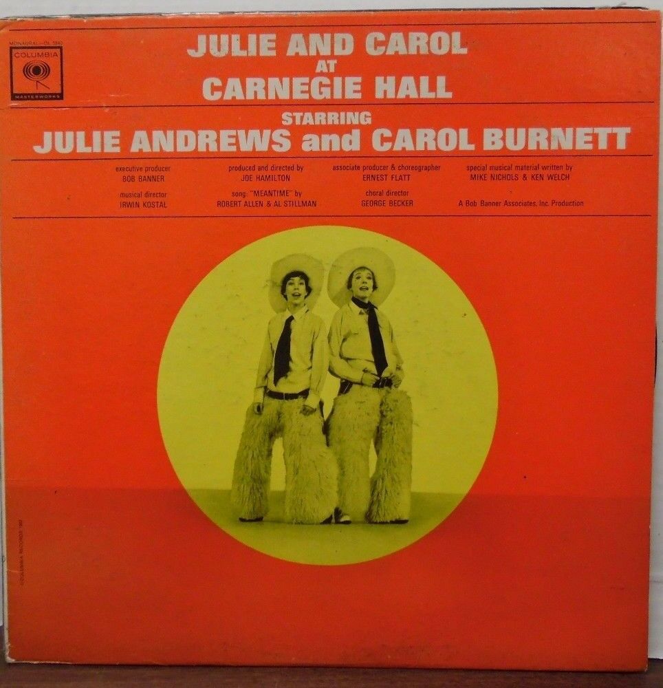 Julie Andrews & Carol Burnett at Carnegie Hall 33RPM OL5840 121016LLE#2