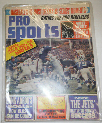 Pro Sports Magazine Hank Aaron & Wilt West Noember 1969 092014R