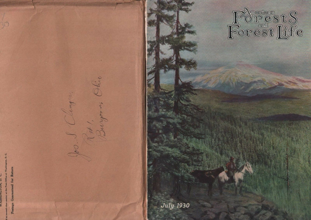American Forests and Forest Life July 1930 Nellie Brenizer w/Mailer 081818DBE