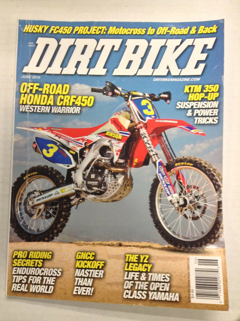 Dirt Bike Magazine Off Road Honda CRF450 KTM 350 Hop Up June 2015 032717nonR