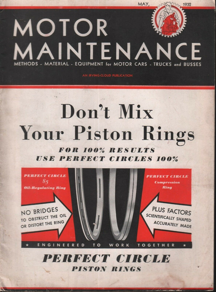 Motor Maintenance May 1932 Perfect Circle Piston Rings 111518AME2