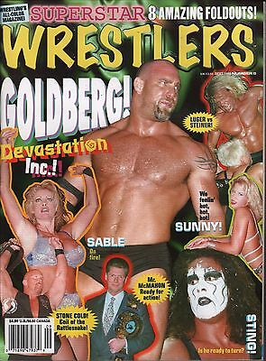 Superstar Wrestlers September 1998 Goldberg, Sable, Mr.McMahon EX 011316DBE