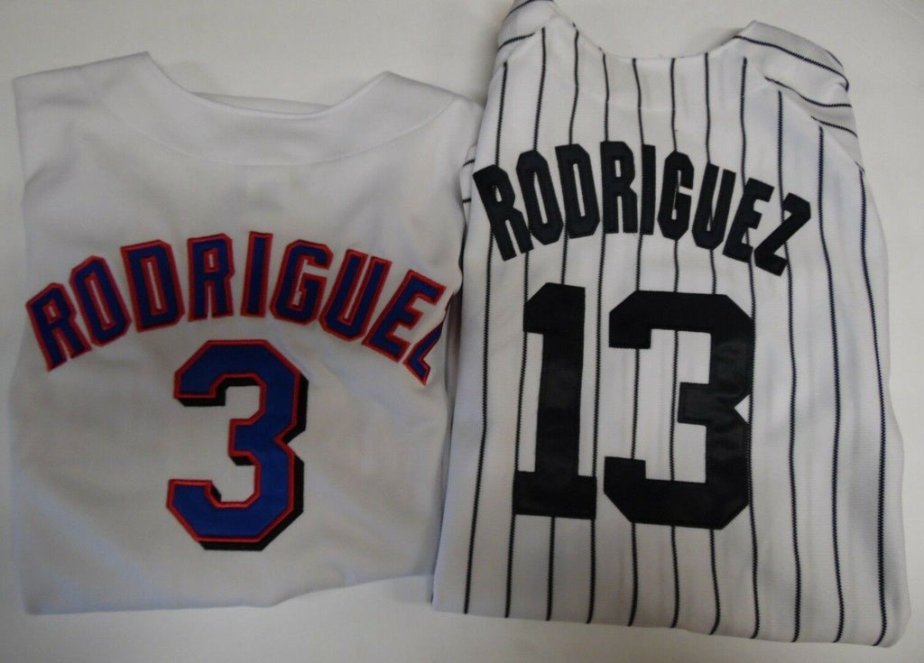 Alex Rodriquez Jersey lot of 2 Yanks Majestic 18/20 Rangers R 14/16 041418DBT