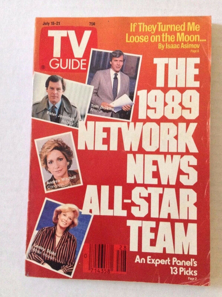 Tv Guide Magazine Peter Jennings Tom Brokaw July 15-21 1989 021717RH
