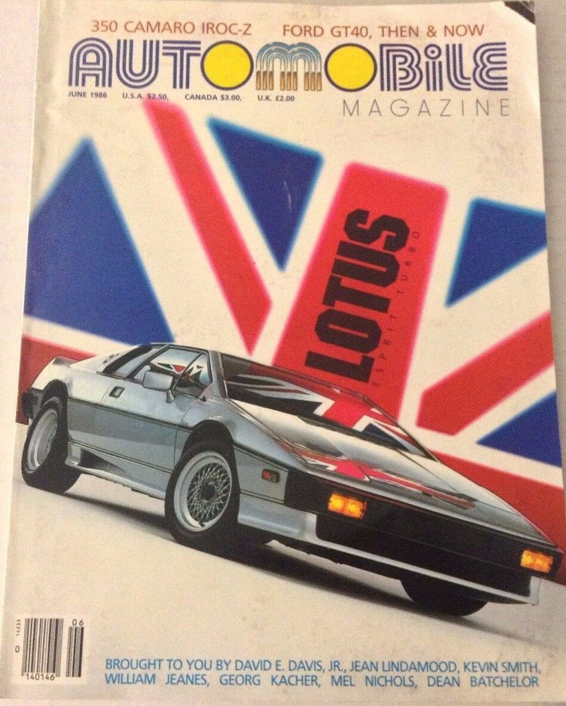 Automobile Magazine Lotus Esprit Turbo June 1986 080217nonrh