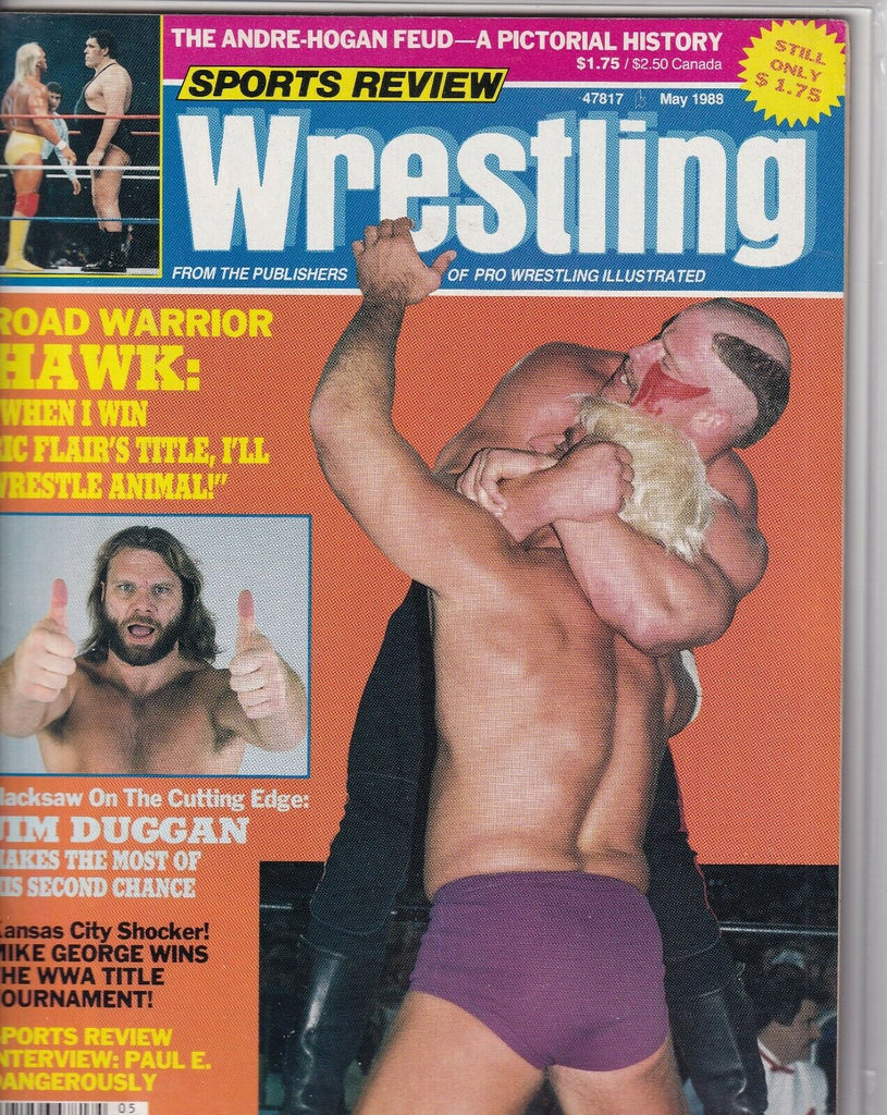 Sports Review Wrestling Road Warrior Hawk Jim Duggan May 1988 060419nonr