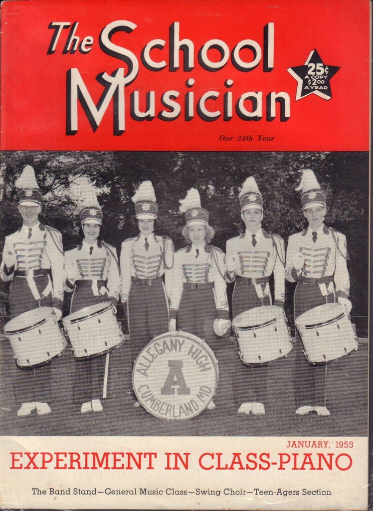 The School Musician Magazine January 1953 Alleghany High 091317nonjhe