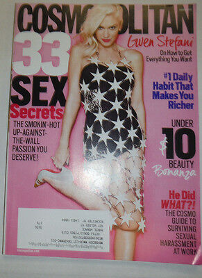 Cosmopolitan Magazine Gwen Stefani & 33 Sex Secrets March 2015 031315R
