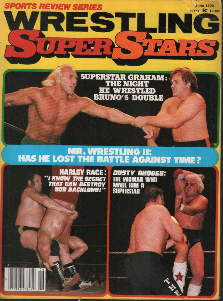 Wrestling Super Stars June 1978 Billy Graham Dusty Rhodes Harley Race 111418AME