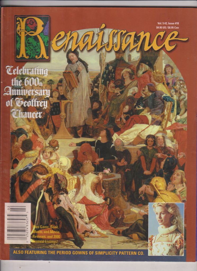 Renaissance Mag 600th Ann. Of Geoffrey Chaucer No.18 2000 013120nonr