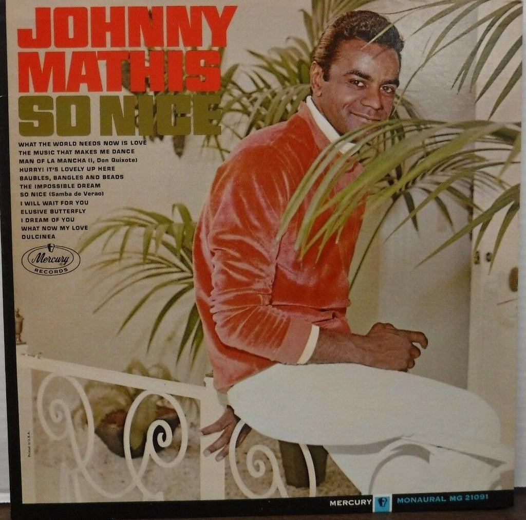 Johnny Mathis So Nice 33RPM MG-2109 Monaural Mercury 112516LLE
