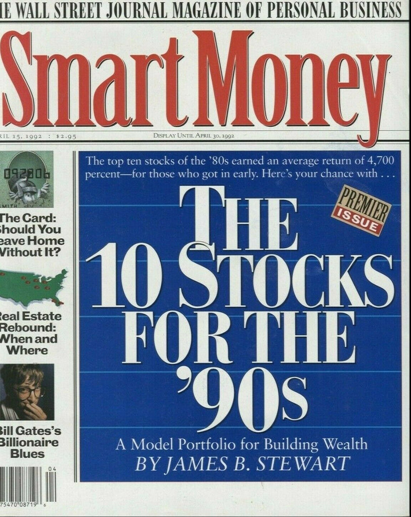 Smart Money April 15 1992 Vol.1 No.1 Premier Issue Bill gates 021220DBE