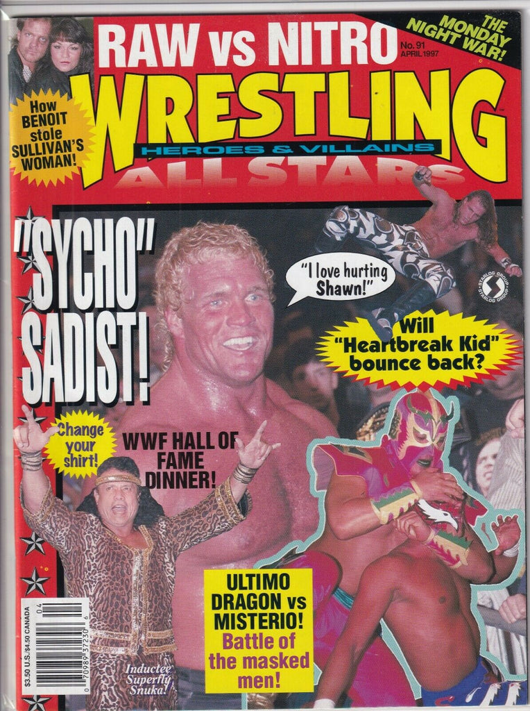 Wrestling All Stars Mag Sid Vicious Shawn Michaels April 1997 091019nonr