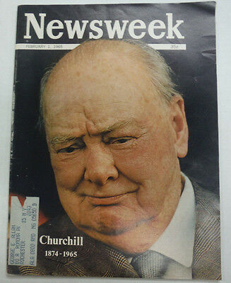 Newsweek Magazine Winston Churchill February 1965 053015R