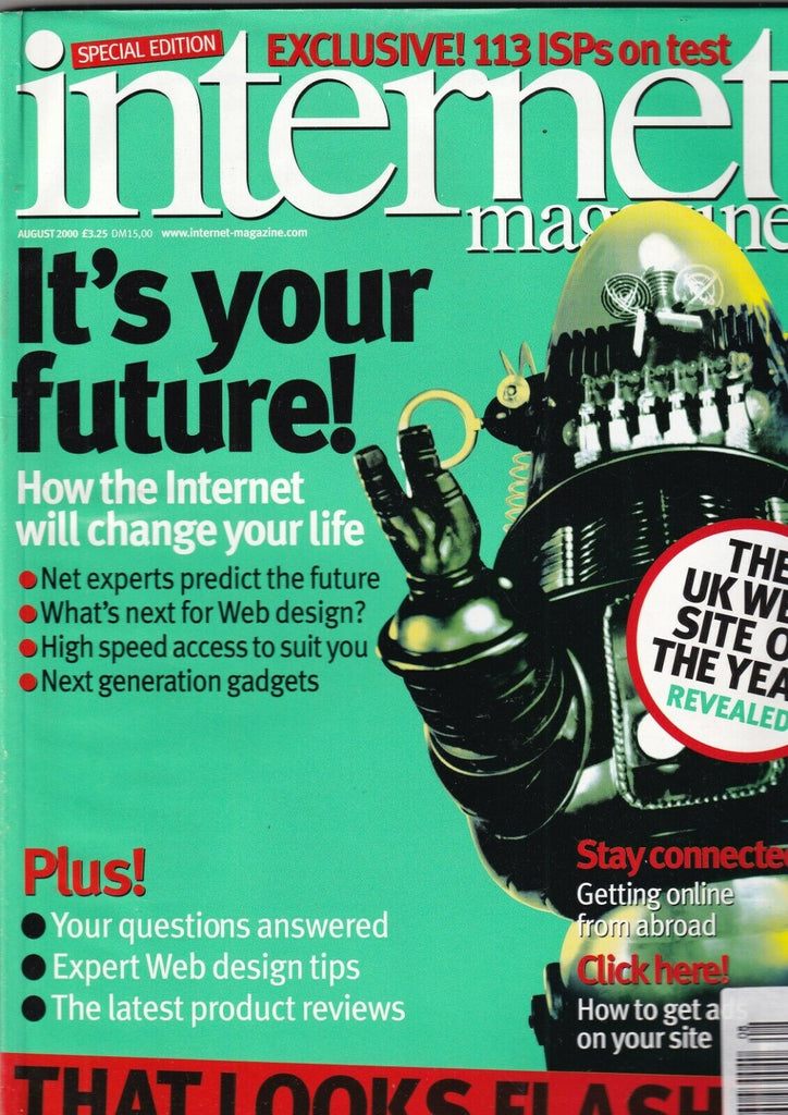 Internet Magazine How The Internet Will Change Lives August 2000 100919nonr