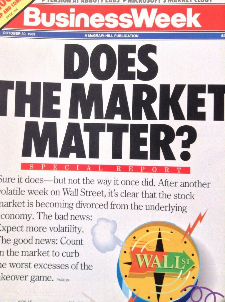 BusinessWeek Magazine Does The Market Matter October 30, 1989 120618nonrh