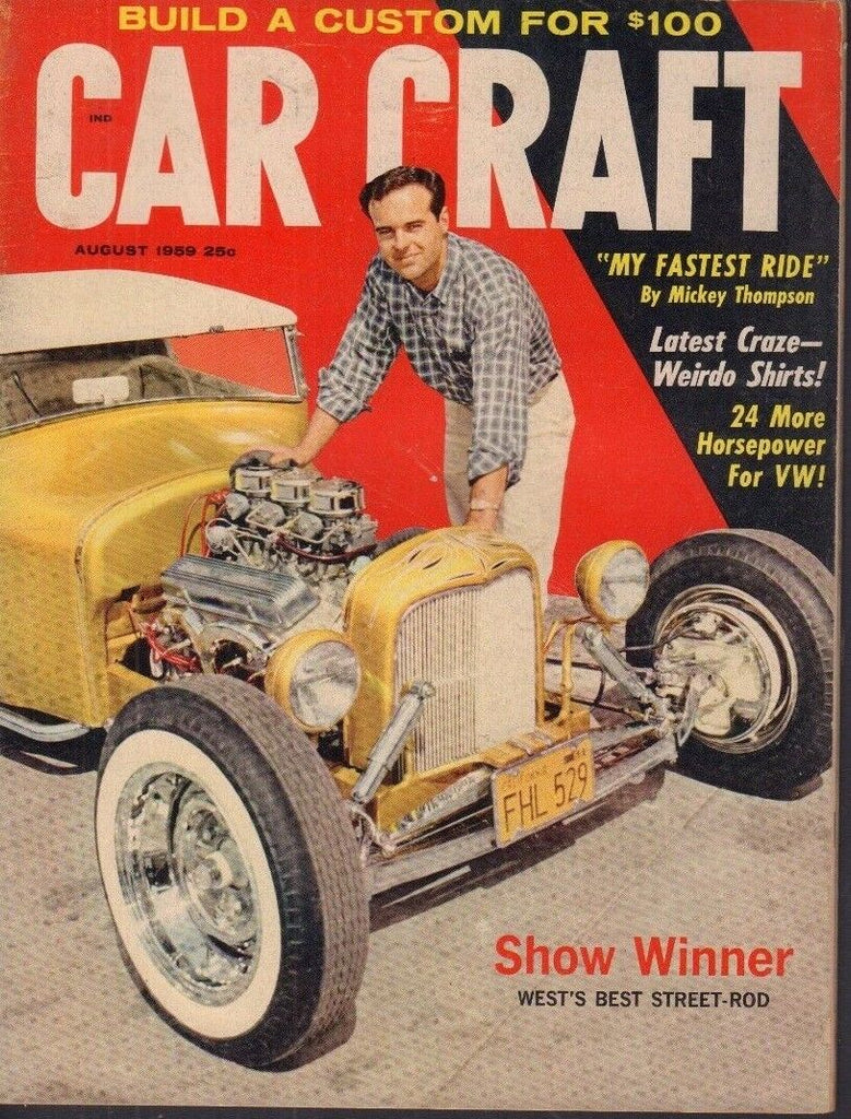 Car Craft Magazine West's Best Street Rod August 1959 022818nonr