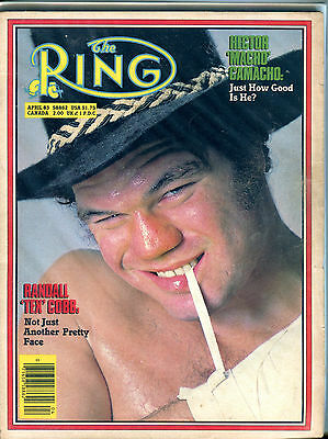 The Ring Boxing Magazine April 1983 Randall Tex Cobb EX 060616jhe