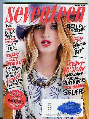 Seventeen Magazine December 2015/January 2016 Bella Thorne EX 042816jhe