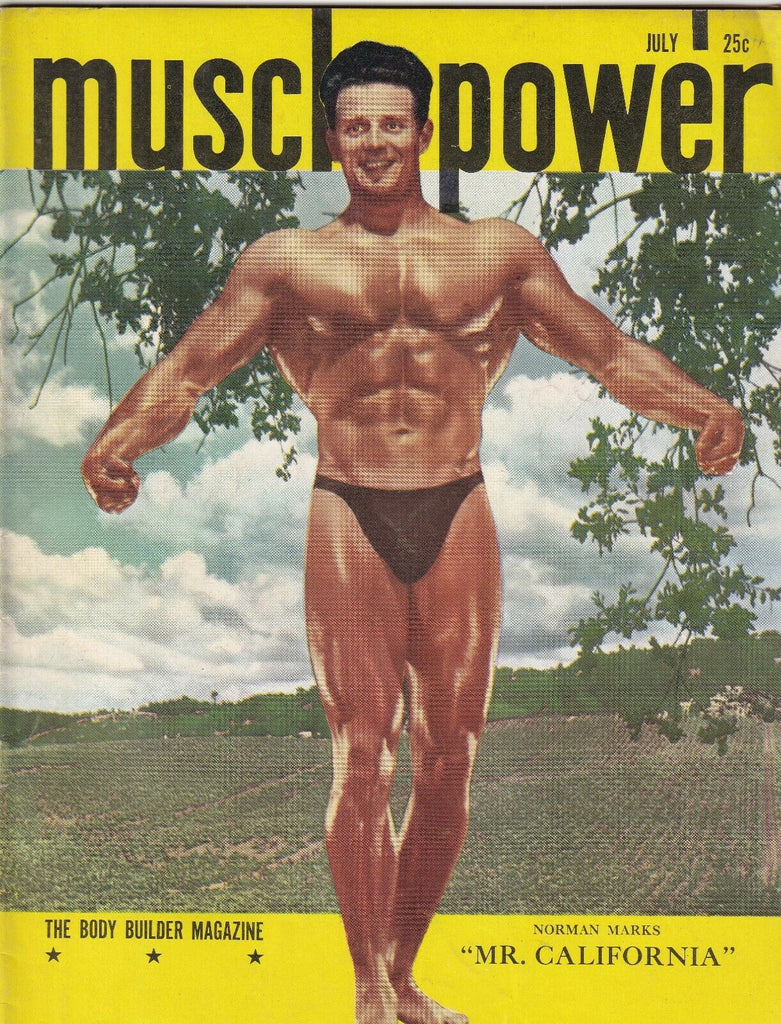 Muscle Power Magazine Norman Marks Jimmy Lawler July 1949 100319nonr