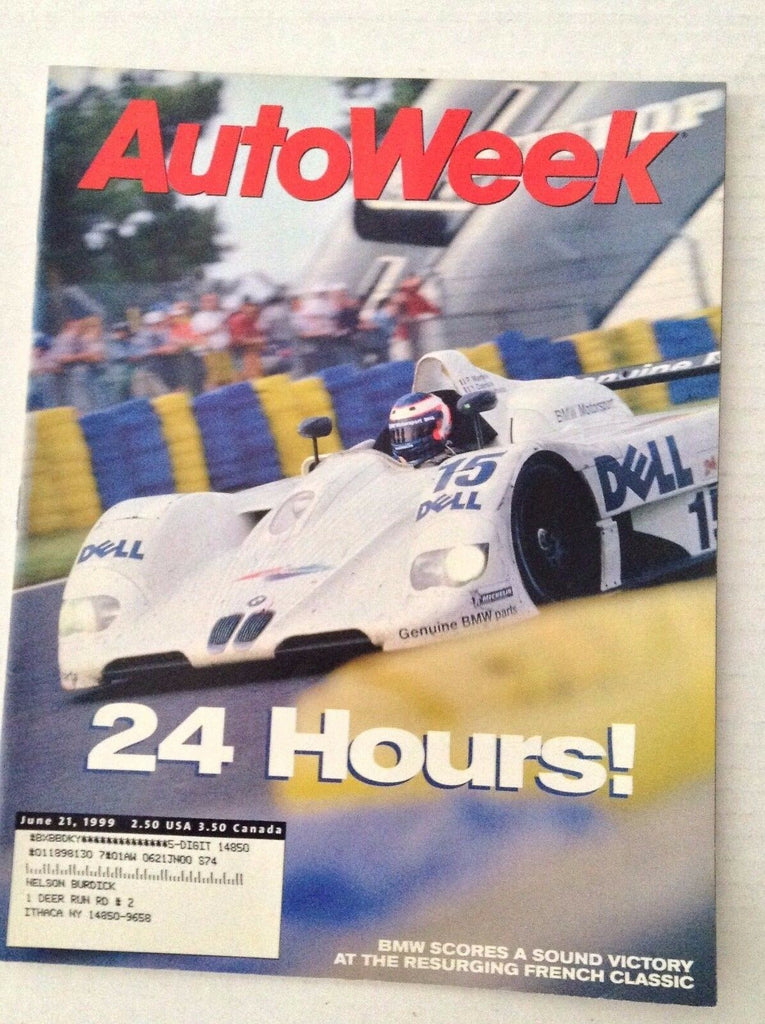 Autoweek Magazine BMW Wins At French Classic June 21, 1999 020117RH