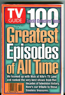 TV Guide June 28-July 4 1997 100 Greatest Episodes of All-Time EX 011516jhe