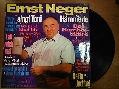 33 RPM Vinyl Ernst Neger Singt Toni Hammerle Baccarola Records Stereo 022715SM