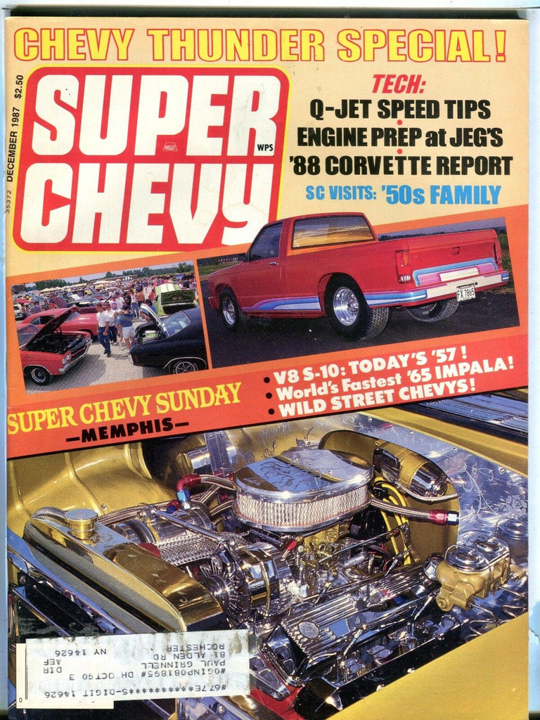 Super Chevy Magazine December 1987 '88 Corvette V8 S-10 EX w/ML 031317nonjhe