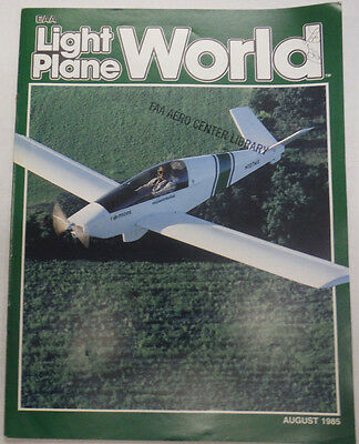 EAA Light Plane World Magazine Aircraft Vibration August 1985 FAL 071615R