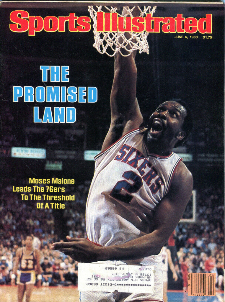 Sports Illustrated Magazine Moses Malone 76ers Lot Of 2 EX 081916jhe