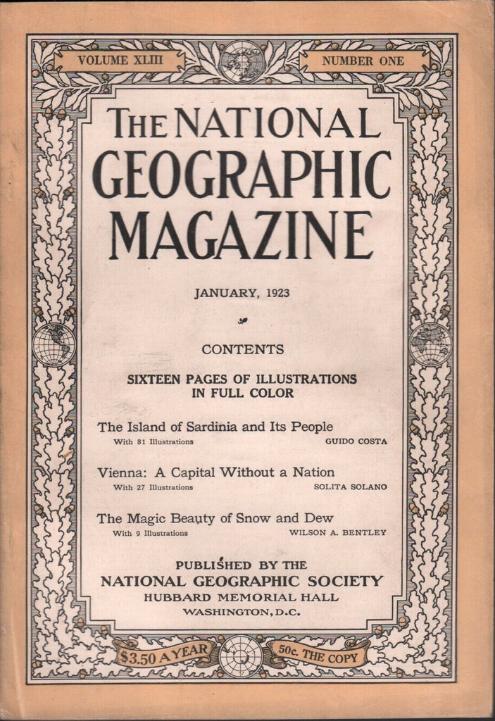 National Geographic January 1923 The Island of Sardinia 020617DBE2