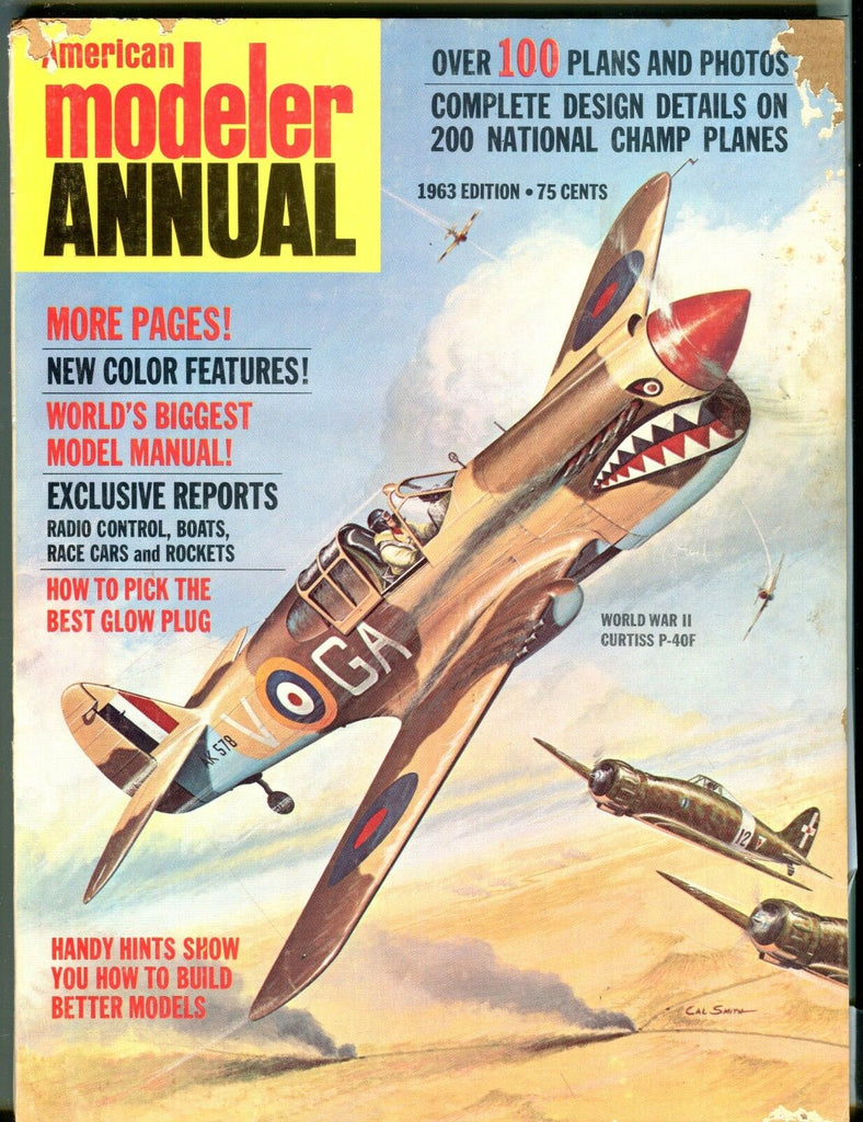 American Modeler Annual Magazine 1963 Curtiss P-40F GD 040617nonjhe