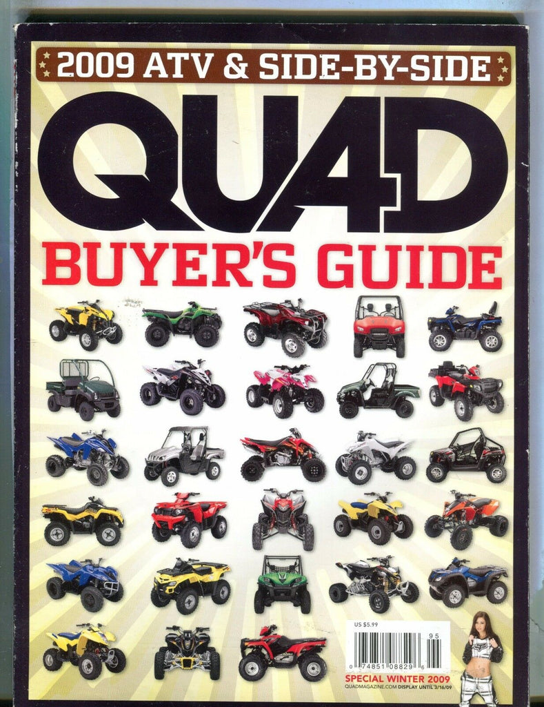 Quad Magazine Winter 2009 Buyer's Guide EX No ML 032217nonjhe