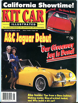 Kit Car Illustrated Magazine August 1990 A&C Jaguar Debut EX 021216jhe