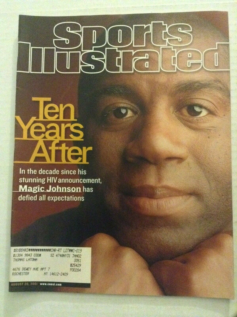 Sports Illustrated Mag Magic Johnson HIV August 20, 2001 082419nonrh